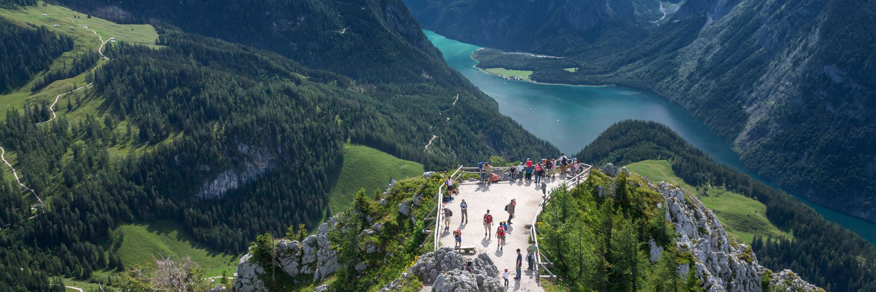 Ausblick vom Jenner zum Königssee